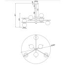 Maytoni MOD048PL-06G Nostalgia függeszték
