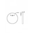 Maytoni MOD058WL-L25B3K Rim fali lámpa