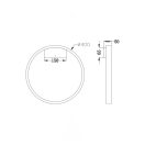 Maytoni MOD058WL-L25BS3K Rim fali lámpa