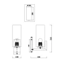 Maytoni MOD089WL-01BS Fortano falikar