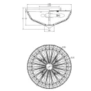 Maytoni MOD094CL-04G Facet mennyezeti lámpa