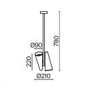Maytoni MOD095PL-02BS Giro függeszték