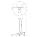 Maytoni MOD106PL-L28G3K Axis függeszték