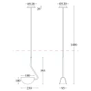 Maytoni MOD126PL-01B Mollis függeszték