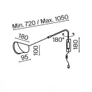 Maytoni MOD126WL-01B1 Mollis falikar