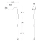 Maytoni MOD126WL-01B Mollis falikar