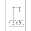 Maytoni MOD165PL-L40G3K Node függeszték