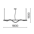 Maytoni MOD166PL-L20G3K Tau függeszték