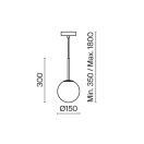 Maytoni MOD321PL-01B Basic form függeszték