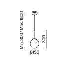 Maytoni MOD321PL-01G1 Basic form függeszték