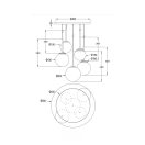 Maytoni MOD321PL-05G1 Basic form függeszték