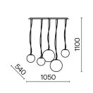 Maytoni MOD321PL-05W1 Basic form függeszték