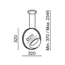 Maytoni MOD327PL-L5BS3K Moon függeszték