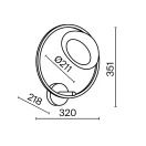 Maytoni MOD327WL-L5BS3K1 Moon falikar