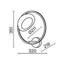 Maytoni MOD327WL-L5BS3K Moon falikar