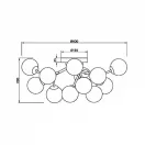 Maytoni MOD545CL-12B Dallas mennyezeti lámpa