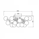 Maytoni MOD545CL-20BS Dallas mennyezeti lámpa