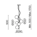 Maytoni MOD545PL-06B Dallas függeszték