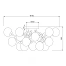 Maytoni MOD545PL-20CH Dallas mennyezeti lámpa