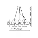 Maytoni MOD545PL-25B Dallas függeszték