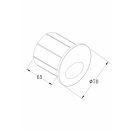 Maytoni O015SL-L3B3K Bil kültéri beépíthető lámpa