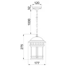Maytoni O031PL-01BR Salamanca kültéri függeszték