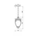 Maytoni O414PL-01GB Fleur kültéri függeszték