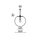 Maytoni O594PL-01B Erda kültéri függeszték