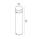 Norlys 1240AL Stavanger kültéri álló lámpa