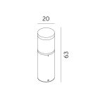 Norlys 1285GR Egersund kültéri álló lámpa