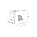 Norlys 1340AL Namsos kültéri beépíthető lámpa