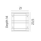 Norlys 1600B Stockholm kültéri fali lámpa