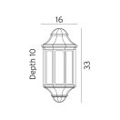 Norlys 175W Genova kültéri fali lámpa