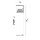 Norlys 1931AL Namsos kültéri álló lámpa