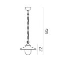 Norlys 230A-B Karlstad kültéri függeszték