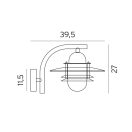 Norlys 240GA Oslo kültéri fali lámpa