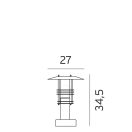 Norlys 284GA Stockholm kültéri álló lámpa