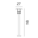 Norlys 285GA Stockholm kültéri álló lámpa