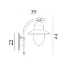 Norlys 370B Como kültéri fali lámpa
