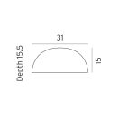 Norlys 510AL Halden kültéri fali lámpa