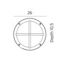 Norlys 538AL Rondane kültéri fali/mennyezeti lámpa