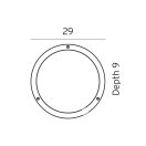 Norlys 542W Bornholm kültéri fali/mennyezeti lámpa