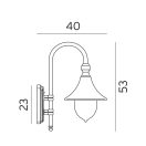 Norlys 800W Firenze kültéri fali lámpa