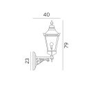 Norlys 954CO Chelsea kültéri fali lámpa