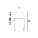 Norlys 962CO Chelsea kültéri fali lámpa