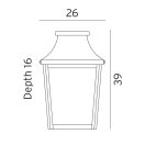 Norlys 963CO Chelsea kültéri fali lámpa