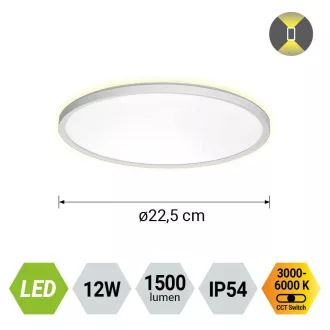   Prezent 27304 Cordia 22,5x3cm, 1500lm, 3000-6000K, IP54 mennyezeti lámpa