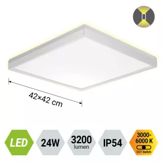   Prezent 27309 Cordia 42x3cm, 3200lm, 3000-6000K, IP54 mennyezeti lámpa