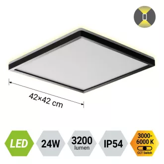   Prezent 27315 Cordia 42x3cm, 3200lm, 3000-6000K, IP54 mennyezeti lámpa