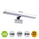 Prezent 70227 Tremolo 60cm, 1050lm, 3000/4000K, falra/tükörre/szekrényre szerelhető fürdőszobai fali lámpa